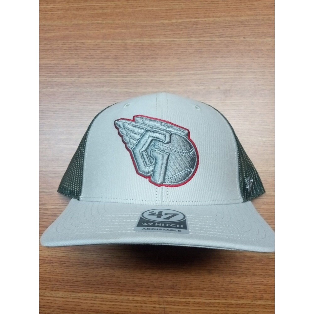 '47 Cleveland Guardians MLB Trucker Hat Snapback Cap GREY  Baseball G Logo